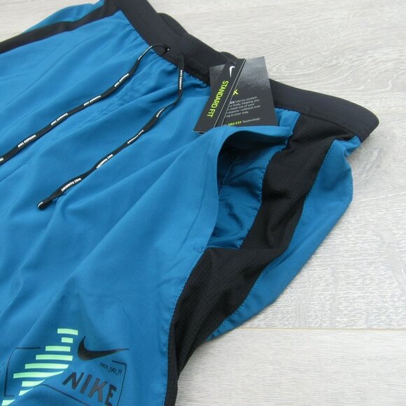 Nike Flex Stride 2 in1 Hybrid Mens Running Shorts Size XXL Teal NEW - Picture 4 of 12